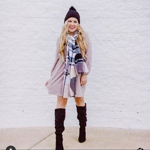 Lavender sweater dress!